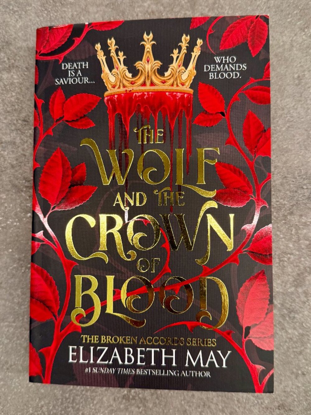 UK First Edition: The Wolf and the Crown of Blood Elizabeth May Paperback Book